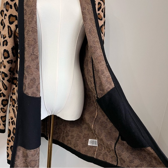 *SOLD*Rachel Zoe Leopard Print Sweater Jacket Size 1X - Picture 5 of 10